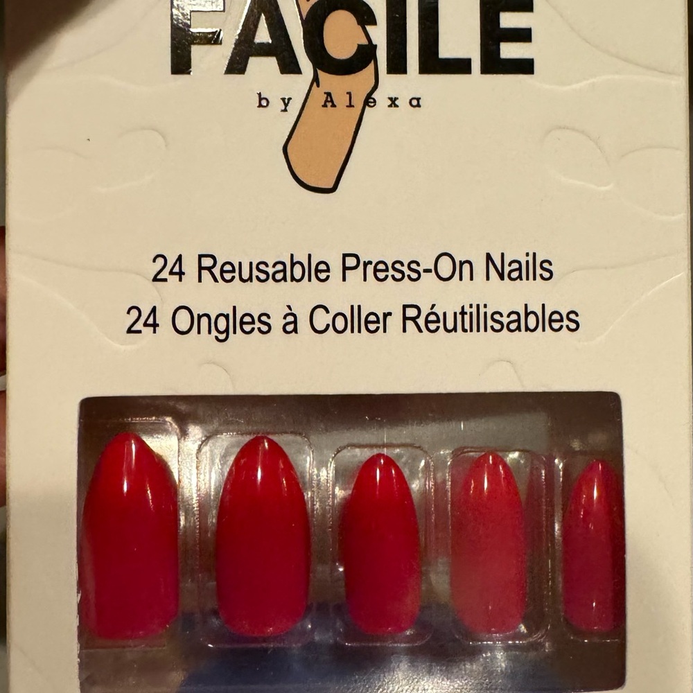 Facile by Alexa Red Press-On Nails